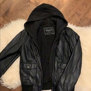 OBEY leather jacket